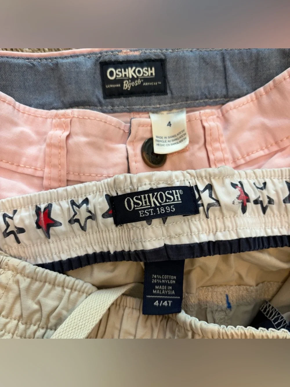 OshKosh B'gosh Boys Shorts and Top Bundle Size 4/4T